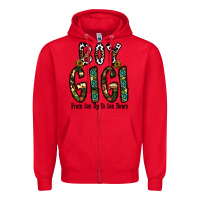 Red boy gigi from son up to son down Zipper Hoodie - CowhideDigitalArt