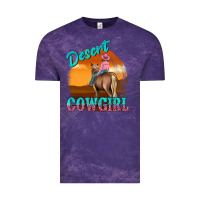 Cloud Purple desert cowgirl Vintage Tee - texasbilliewilder