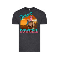 Vintage Black desert cowgirl Vintage Tee - texasbilliewilder
