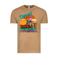 Vintage Camel desert cowgirl Vintage Tee - texasbilliewilder