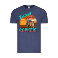 Vintage Denim desert cowgirl Vintage Tee - texasbilliewilder