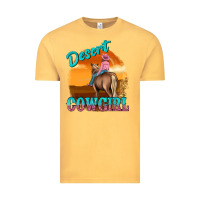 Vintage Mustard desert cowgirl Vintage Tee - texasbilliewilder