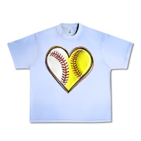 Grape Ice baseball and softball heart Urban Heavy Tee - texasbilliewilder
