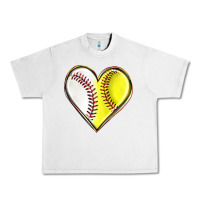 Lunar Rock baseball and softball heart Urban Heavy Tee - texasbilliewilder