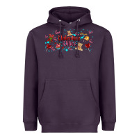 Plum love vibes and valentines Heavyweight Hoodie - AdoDesignShop