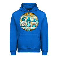 Cobalt Winter Gnomies Ornament Urban Hoodie - BundleAndBundleShop