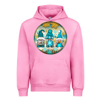 Fuchsia Pink Winter Gnomies Ornament Urban Hoodie - BundleAndBundleShop