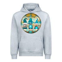 Heather Grey Winter Gnomies Ornament Urban Hoodie - BundleAndBundleShop