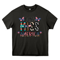 Asphalt little miss america Heavy Core Tee - CowhideDigitalArt