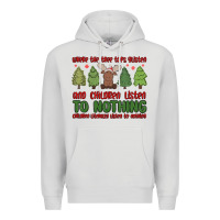 Dove Grey where the tree tops glisten Premium Hoodie - MaliasSmallBusiness