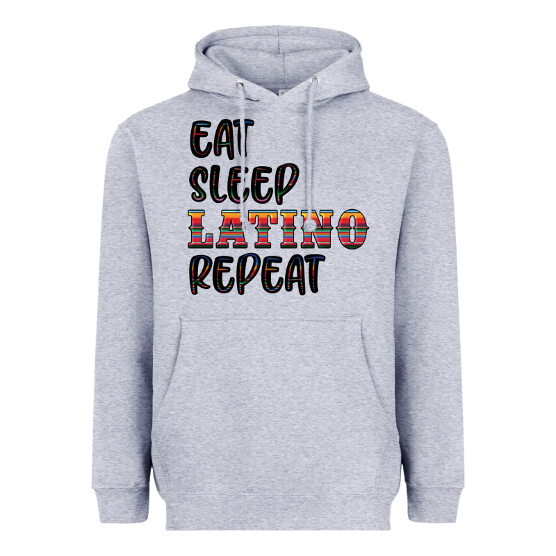 Eat Sleep Latino Repeat Heavyweight Hoodie by BundleAndBundleShop | Teevron