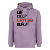 Lavender eat sleep latino repeat Heavyweight Hoodie - BundleAndBundleShop