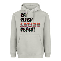 Moon Dust eat sleep latino repeat Heavyweight Hoodie - BundleAndBundleShop