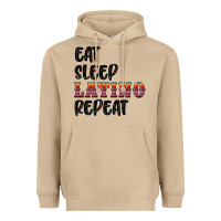 Mushroom eat sleep latino repeat Heavyweight Hoodie - BundleAndBundleShop