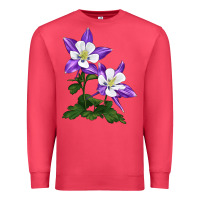 Cardinal rocky mountain columbine Premium Sweatshirt - LillyAllenDesigns