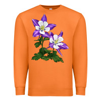 Carrot rocky mountain columbine Premium Sweatshirt - LillyAllenDesigns