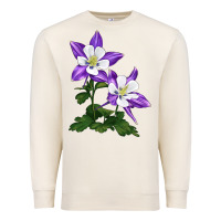 Sandshell rocky mountain columbine Premium Sweatshirt - LillyAllenDesigns