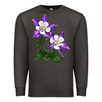 Smoke rocky mountain columbine Premium Sweatshirt - LillyAllenDesigns