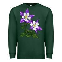 Sports Green rocky mountain columbine Premium Sweatshirt - LillyAllenDesigns