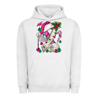 Pigment Lunar Rock Pink Christmas Breast Cancer Ribbon Volleyball Urban Hoodie - BundleAndBundleShop
