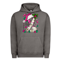 Pigment Tornado Pink Christmas Breast Cancer Ribbon Volleyball Urban Hoodie - BundleAndBundleShop