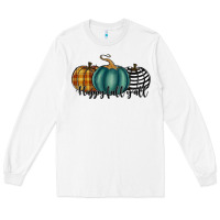 White happy fall y'all pumkins Long Sleeve Tee - RanaPortraitStore
