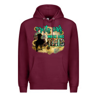 Burgundy pretty girls walk like this Premium Hoodie - NancyCooperArtShop