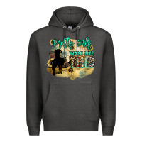 Charcoal Heather pretty girls walk like this Premium Hoodie - NancyCooperArtShop
