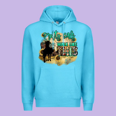 Pretty Girls Walk Like This Premium Hoodie Designed By Nancycooperartshop