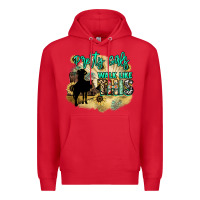Red pretty girls walk like this Premium Hoodie - NancyCooperArtShop