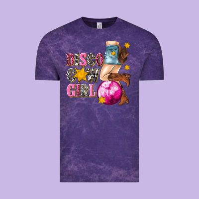 Vintage Tee disco cowgirl