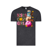 Vintage Black disco cowgirl Vintage Tee - texasbilliewilder