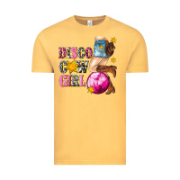 Vintage Mustard disco cowgirl Vintage Tee - texasbilliewilder
