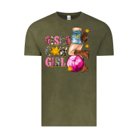 Vintage Olive disco cowgirl Vintage Tee - texasbilliewilder