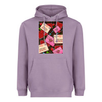 Lavender love letters with roses  air Heavyweight Hoodie - AdoDesignShop