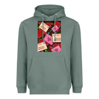 Sage love letters with roses  air Heavyweight Hoodie - AdoDesignShop