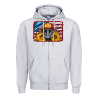 Heather Grey firefighter air mask and sunflower Zipper Hoodie - HRA Design Shop