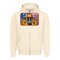 Sandshell firefighter air mask and sunflower Zipper Hoodie - HRA Design Shop