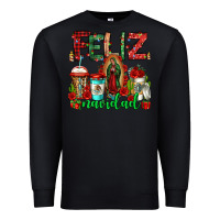 Black feliz navidad lady of Guadalupe christmas coffee Premium Sweatshirt - Jasminsmagicworld