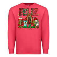 Cardinal feliz navidad lady of Guadalupe christmas coffee Premium Sweatshirt - Jasminsmagicworld