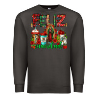 Smoke feliz navidad lady of Guadalupe christmas coffee Premium Sweatshirt - Jasminsmagicworld