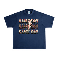 Navy game day game day baseball lightning bolt Urban Heavy Tee - Zillion Design Studio
