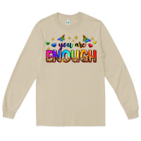 Mushroom you are enough Long Sleeve Tee - Zillion Design Studio
