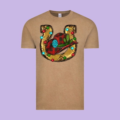 Vintage Tee Christmas Horseshoe