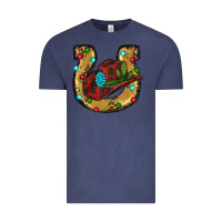 Vintage Denim Christmas Horseshoe Vintage Tee - RanaPortraitStore