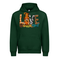 Forest Green Love Fall Gnome Urban Hoodie - BundleAndBundleShop