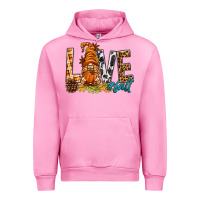 Fuchsia Pink Love Fall Gnome Urban Hoodie - BundleAndBundleShop