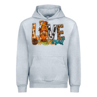 Heather Grey Love Fall Gnome Urban Hoodie - BundleAndBundleShop
