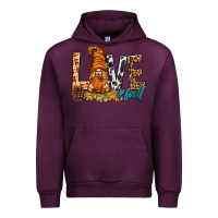 Mauve Wine Love Fall Gnome Urban Hoodie - BundleAndBundleShop