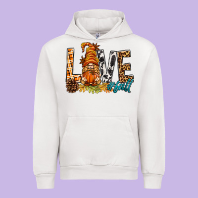 Love Fall Gnome Urban Hoodie Designed By Bundleandbundleshop